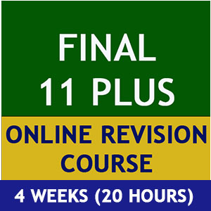 Final 11 Plus Online Revision Course (4 Weeks)